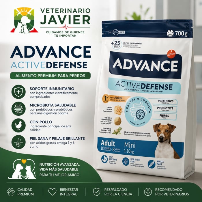 Advance Active Defense Puppy Mini 700 g. Pienso