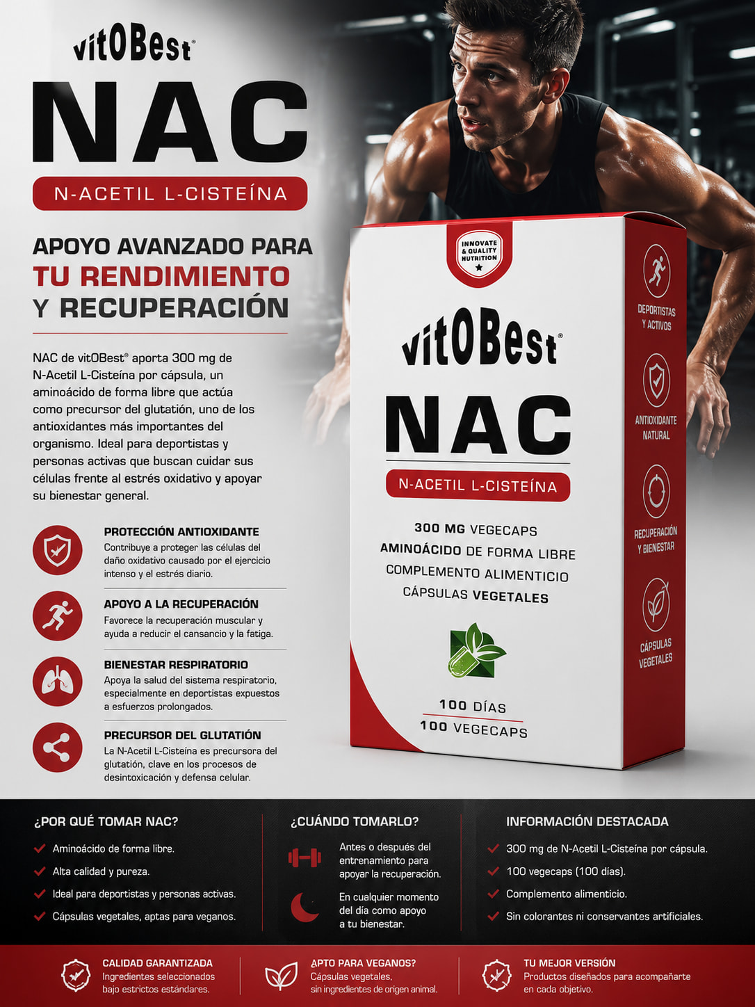 VitOBest NAC (N-Acetil L-Cisteína)