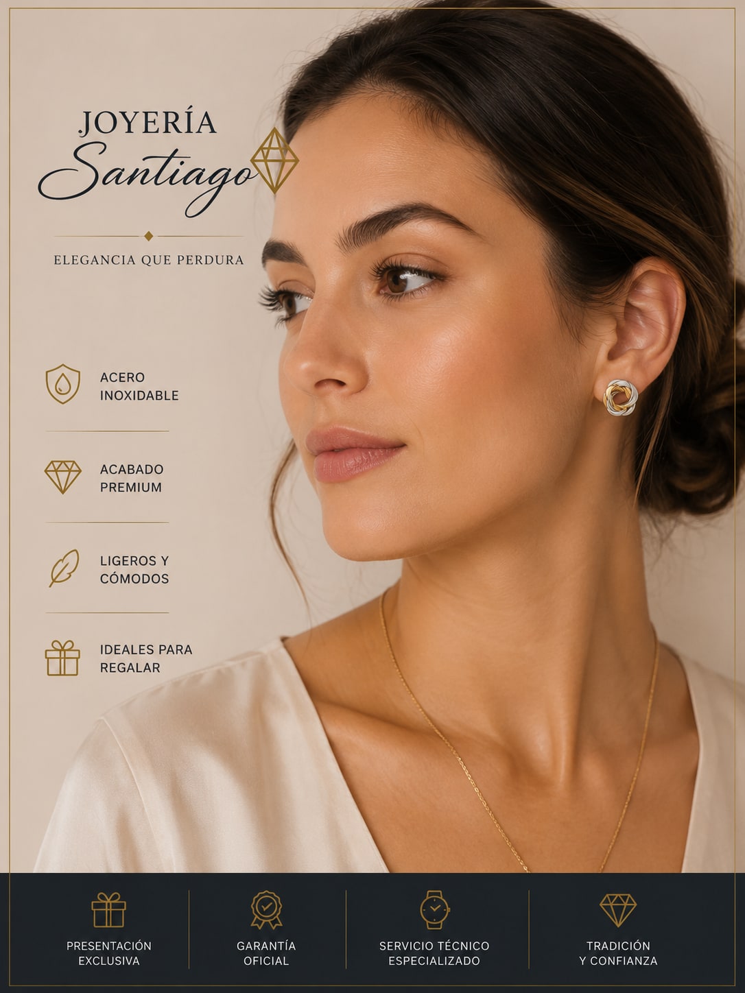 Pendientes Viceroy Tricolor
