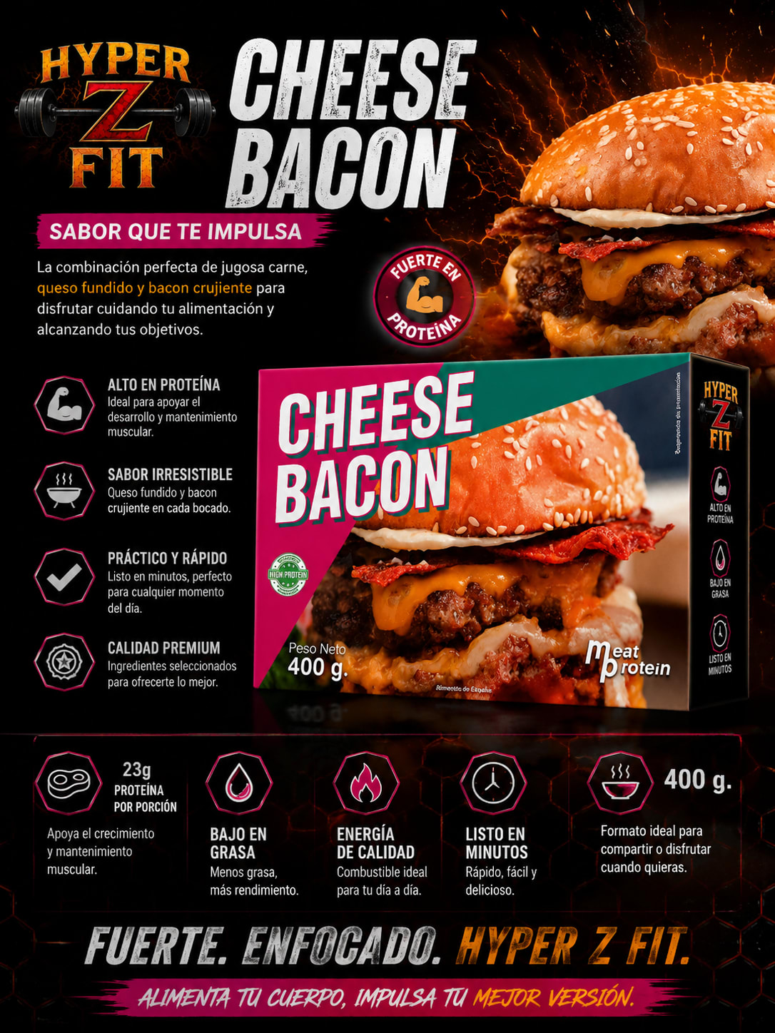 Hamburguesa Cheese Bacon