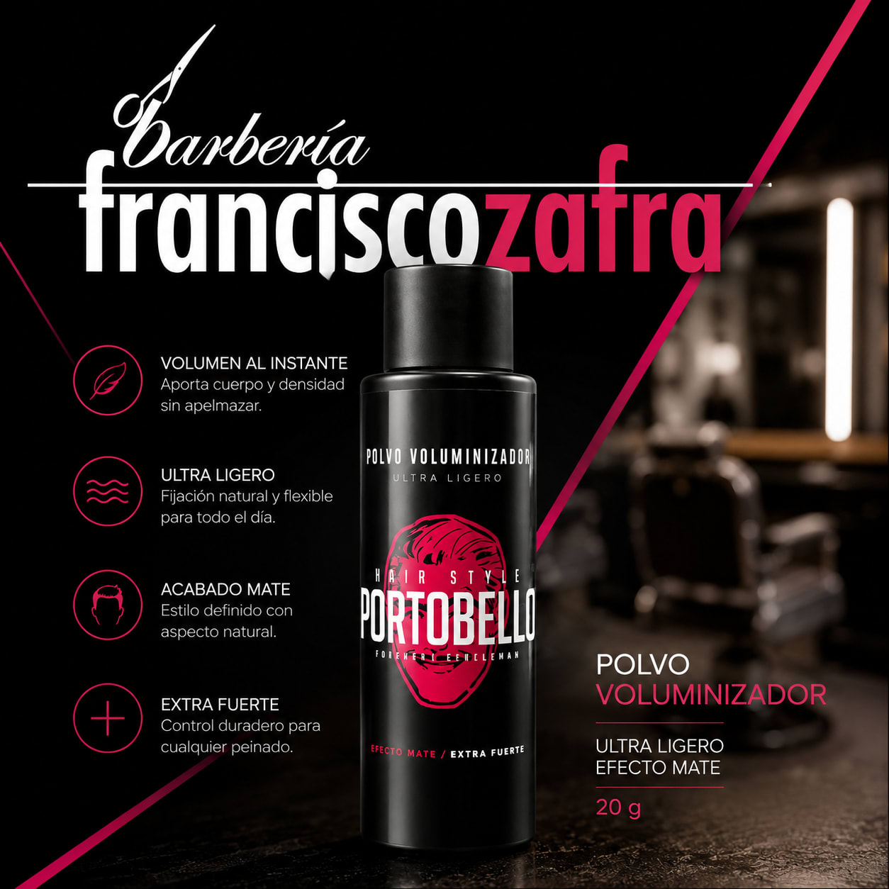 Polvo Voluminizador Portobello