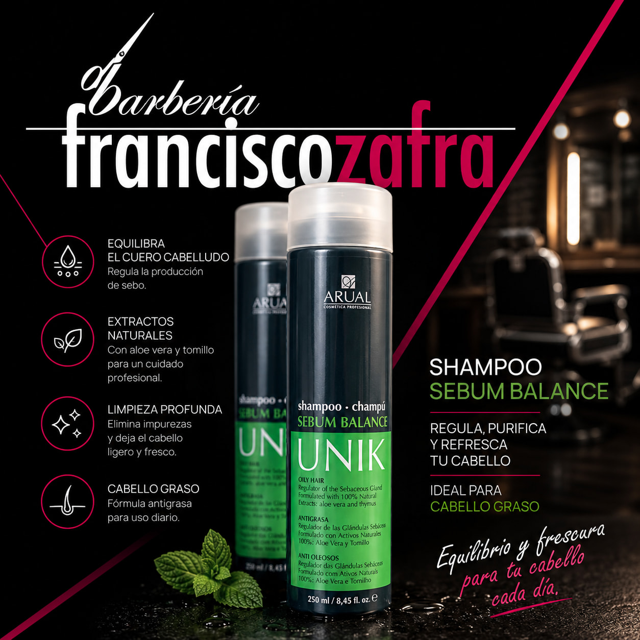 Shampoo Arual Unik Sebum Balance