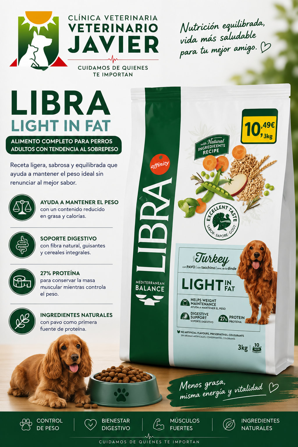 Libra Mediterranean Balance Light in Fat 3 kg. Pienso