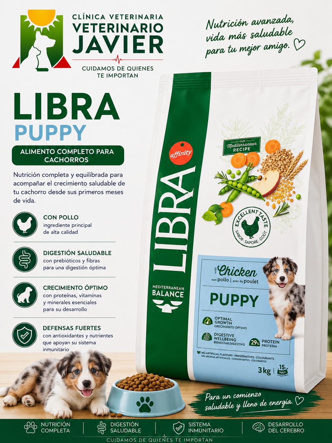 Libra Mediterranean Balance Puppy Pollo 3 kg