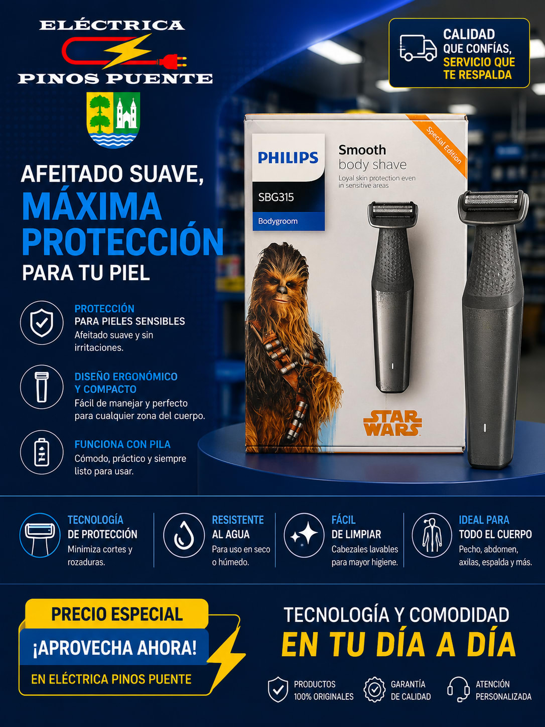 Philips Bodygroom SBG315 – Edición Star Wars