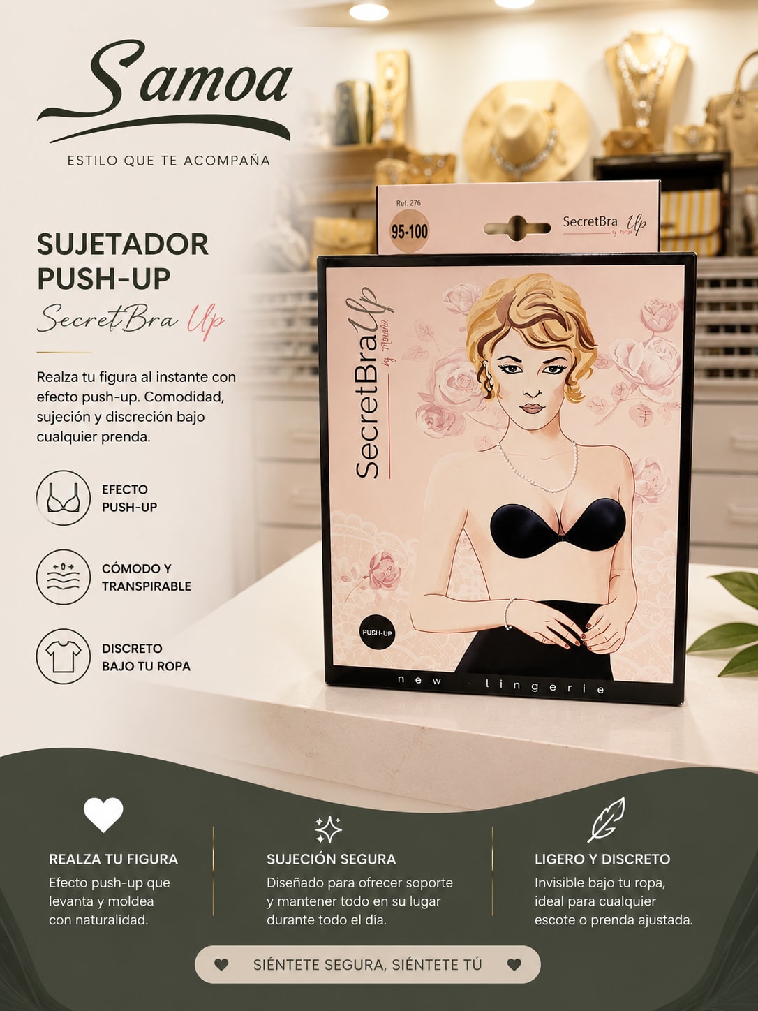 Sujetador Push-Up SecretBra Up