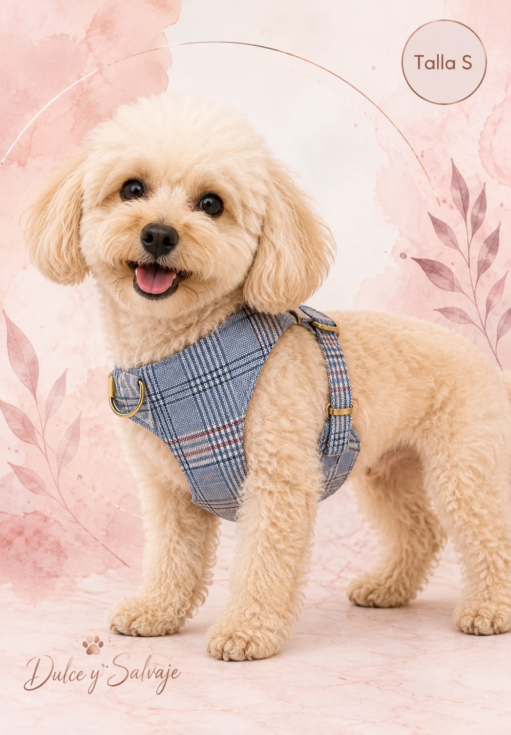 Arnés de cuadros para perrito