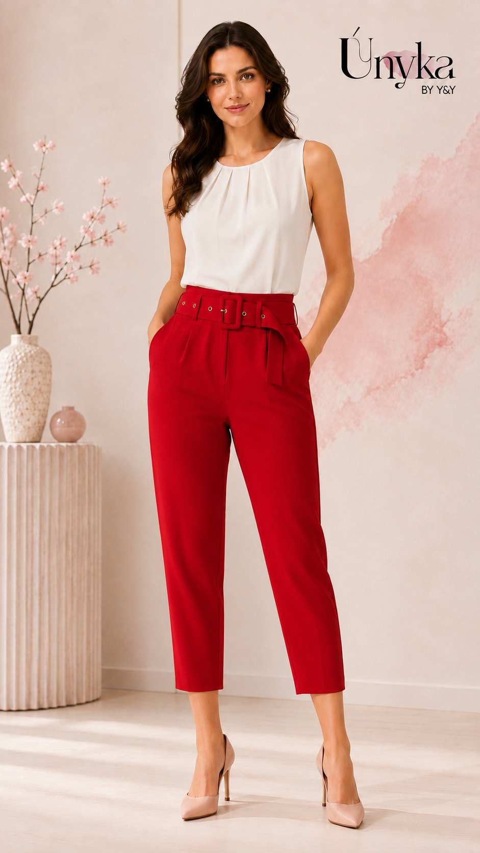 pantalón rojo