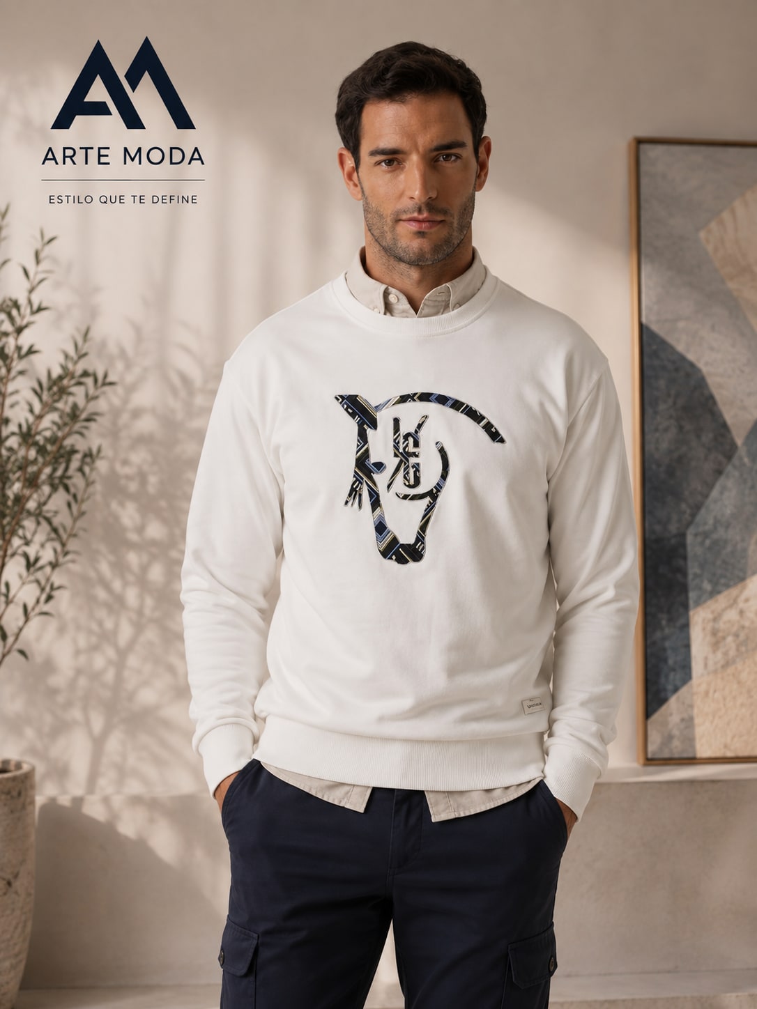 Sudadera La Garrocha en blanco