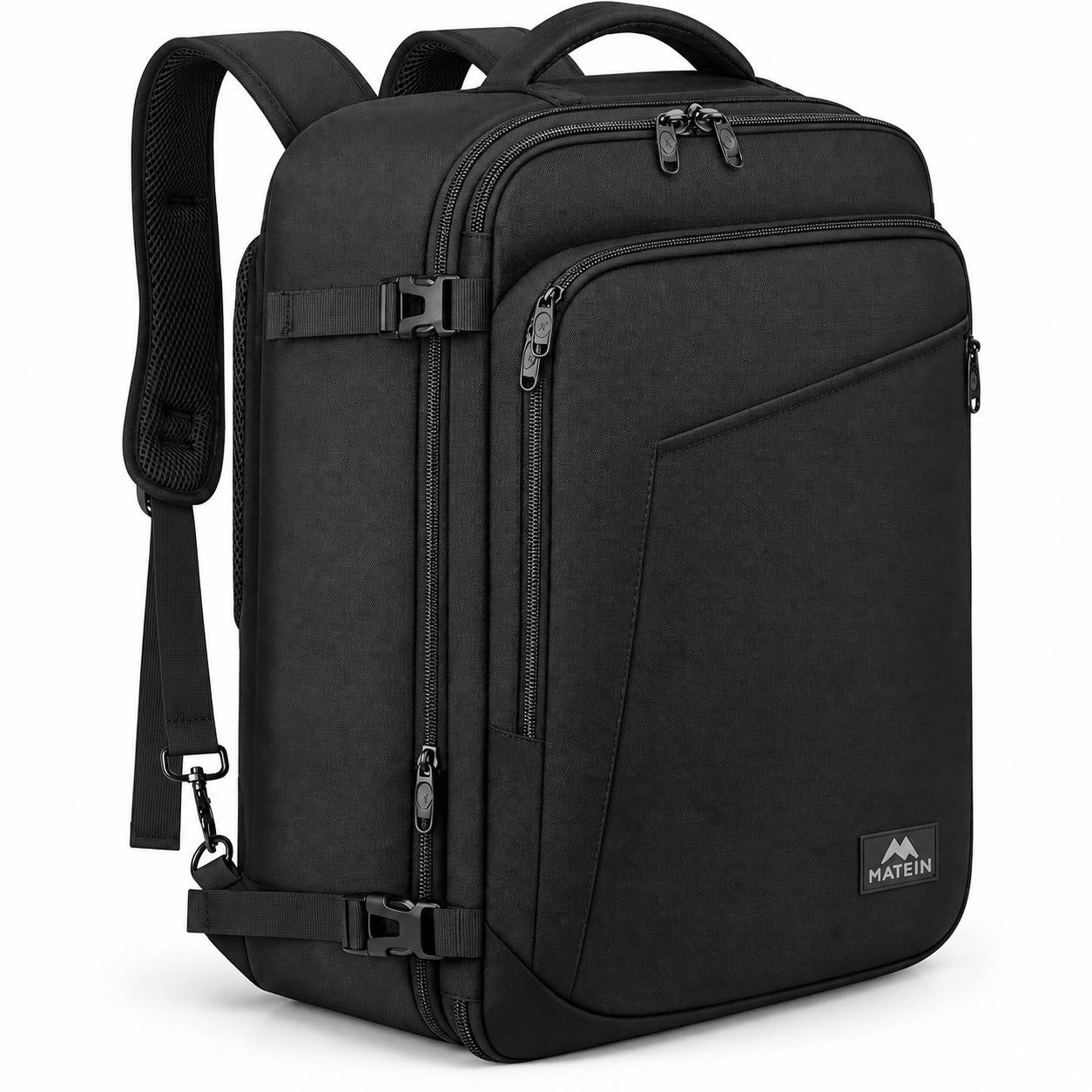 MATEIN Mochila de Viaje Expandible 50 L Negra