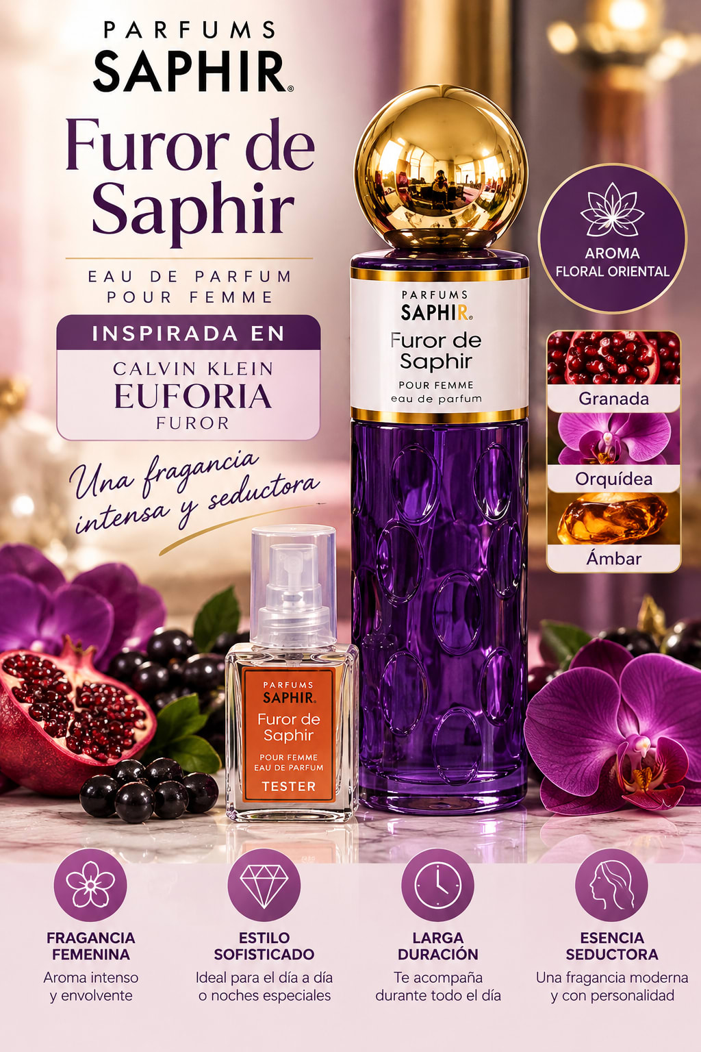 Furor de saphir para mujer