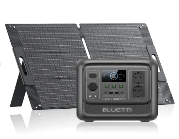 BLUETTI Elite 100 V2 + Panel Solar 100 W