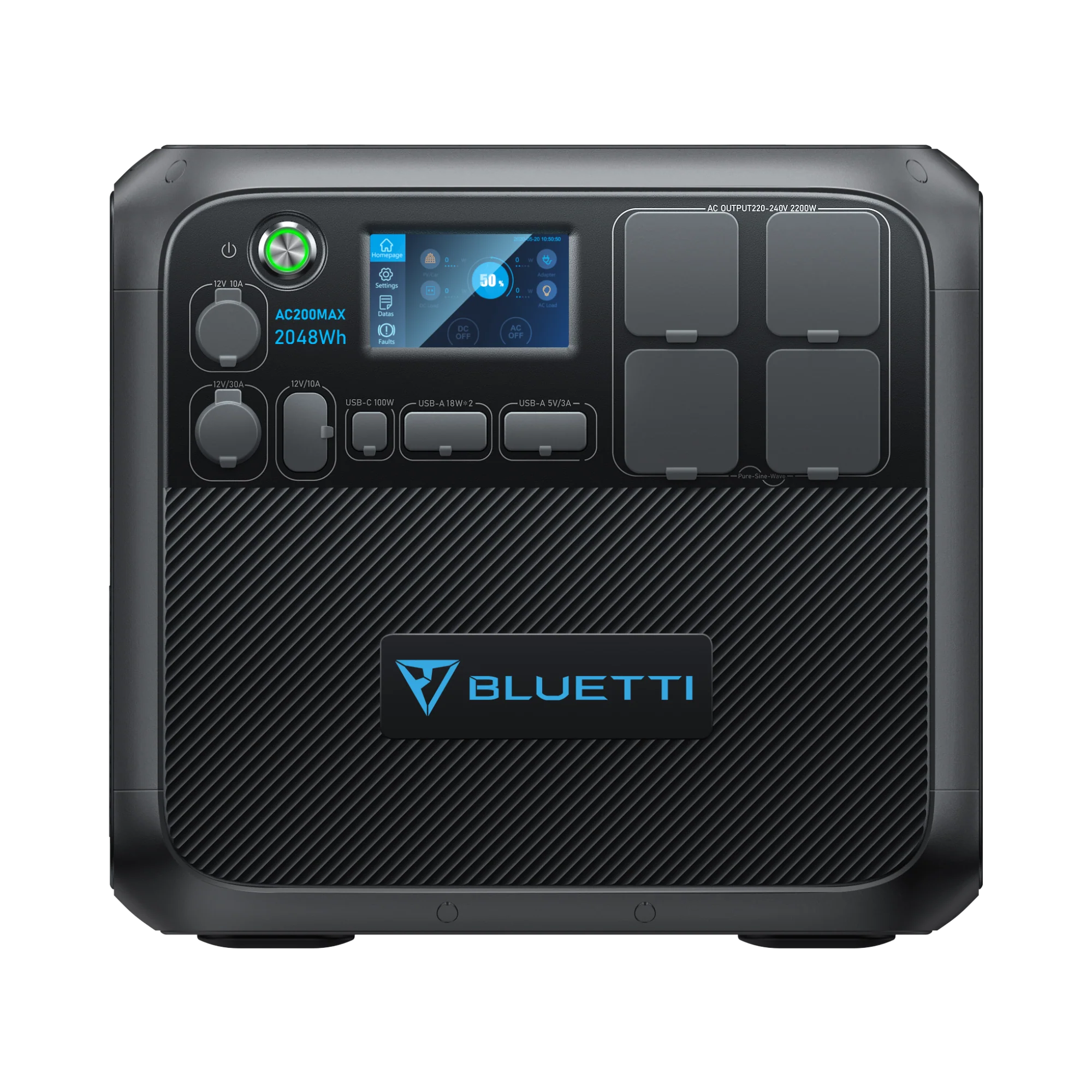 BLUETTI AC200MAX Estación de energía solar | 2.200 W 2.048 Wh
