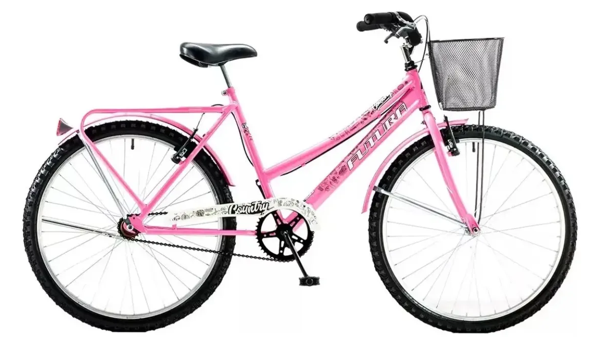 Bicicleta Dama Country R26 Rosa/aqua/hueso