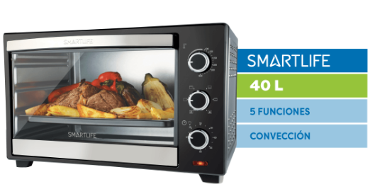 Horno eléctrico Smart Life Horno Smartlife 40 Lts