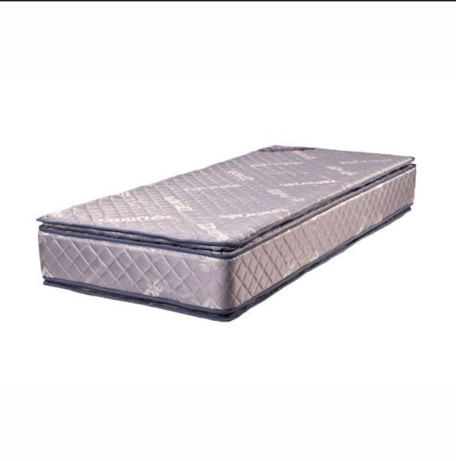 Colchon 100x190x27 purple firm pro gris doble pillow espuma alta densidad