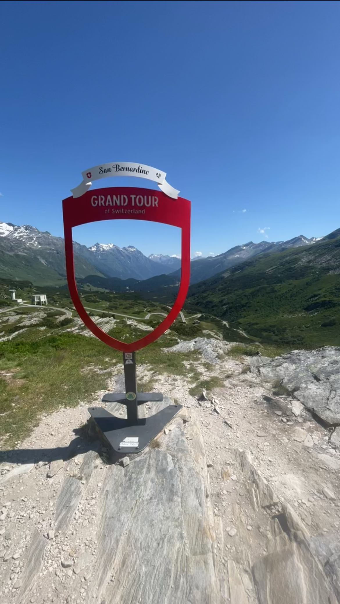 Alpenpass auf der Fahrradtour