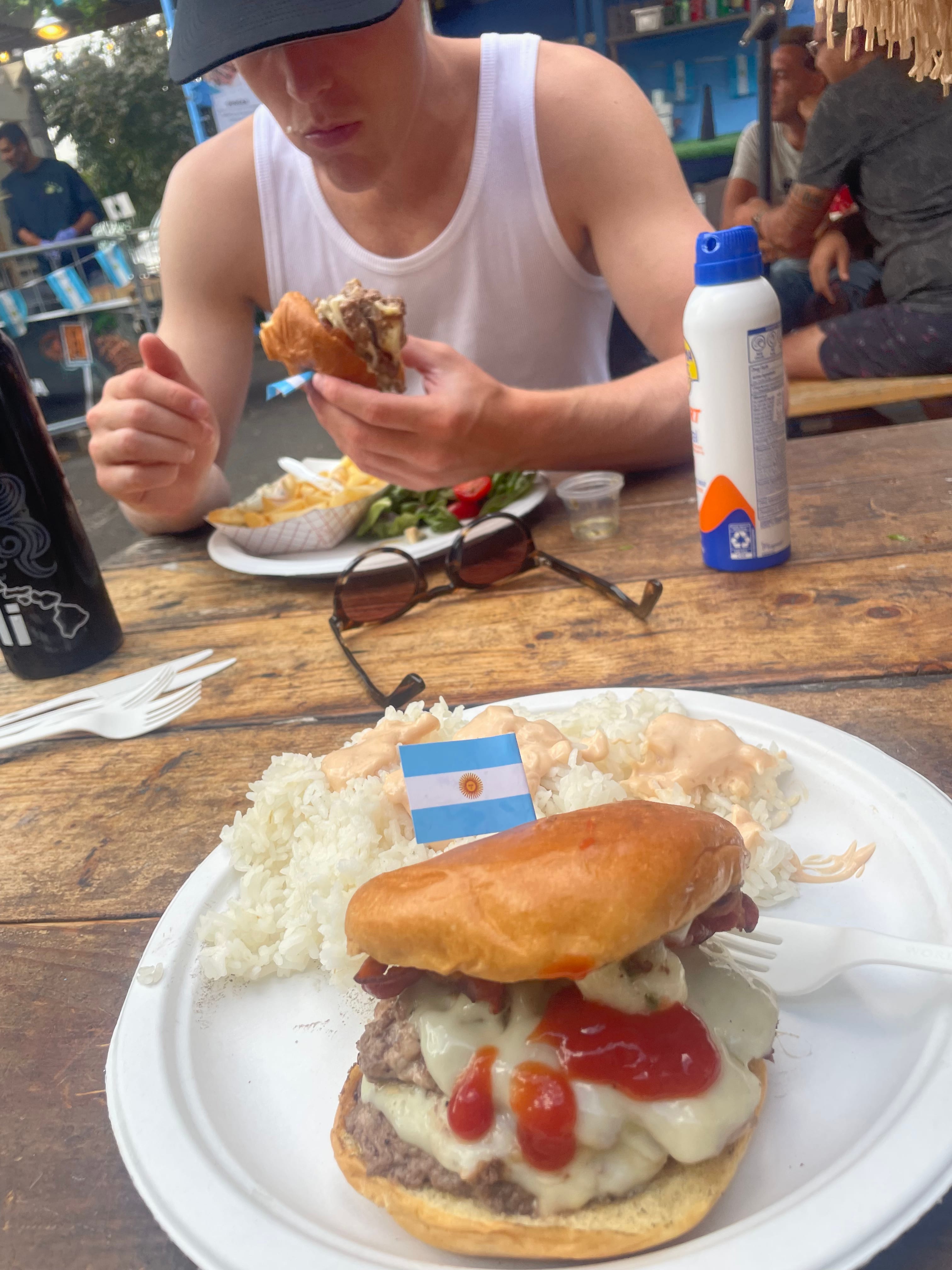Burger am Food Truck