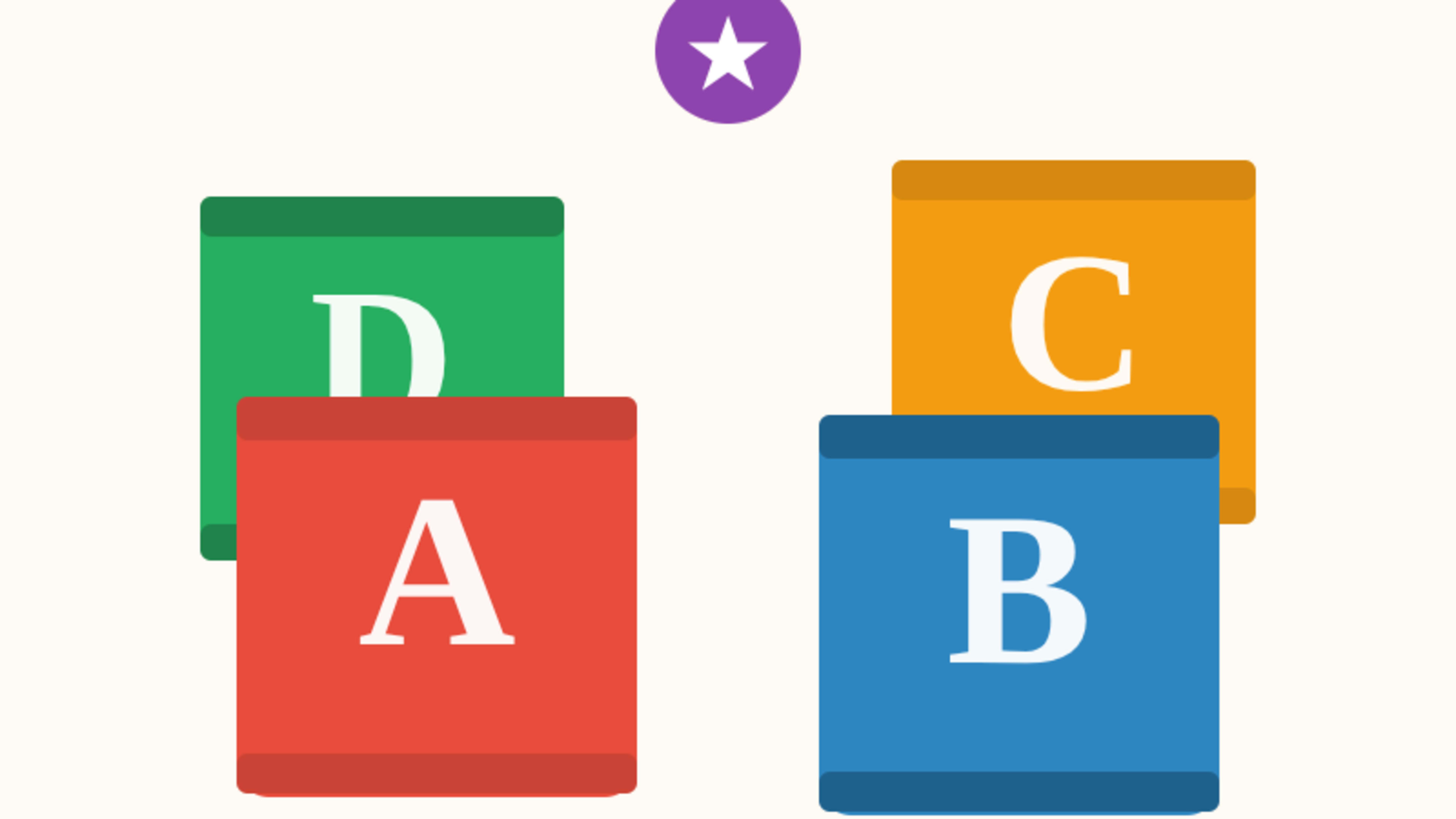Wooden alphabet blocks arranged for a Pakistani toddler's early learning play
