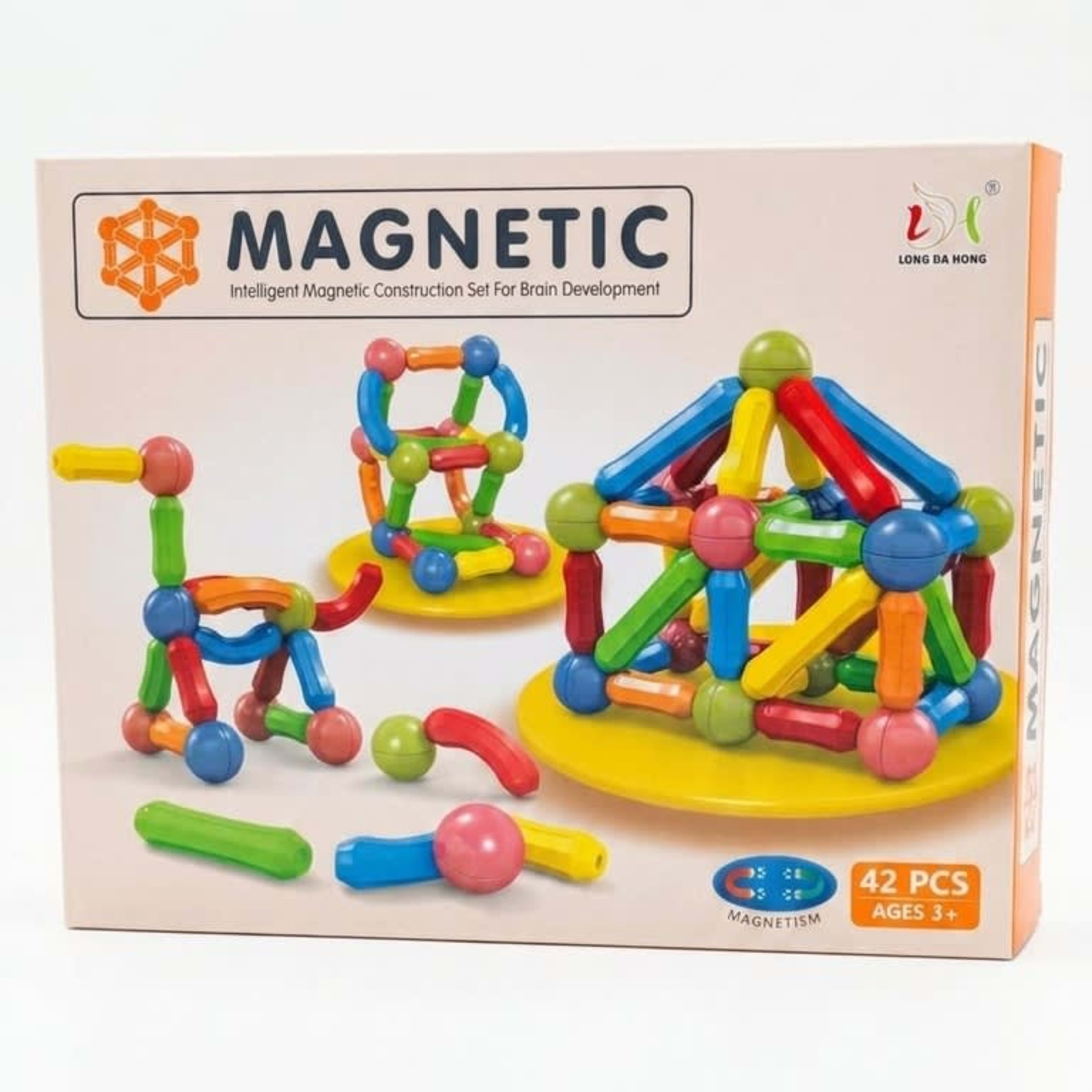 42 Piece Magnetic Construction Building Set for Kids | STEM Learning Toy Pakistan — Motor educational toy for ages 3–6 yrs