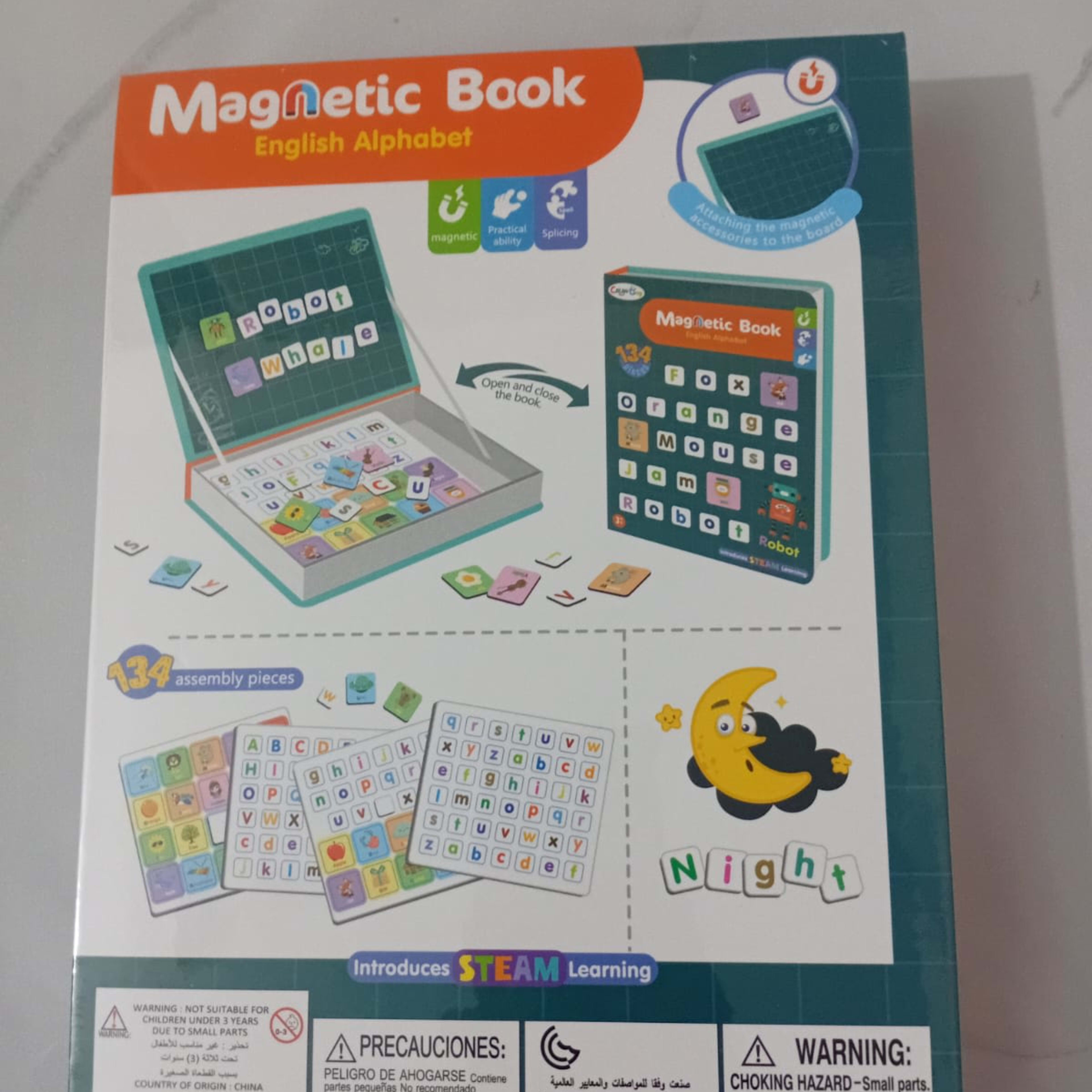 Magnetic English Alphabet Book for Kids | Educational Word Learning Toy — view 2