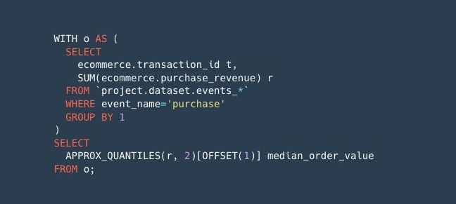 How to Calculate Median Order Value in BigQuery — and Why It’s More Honest Than Average