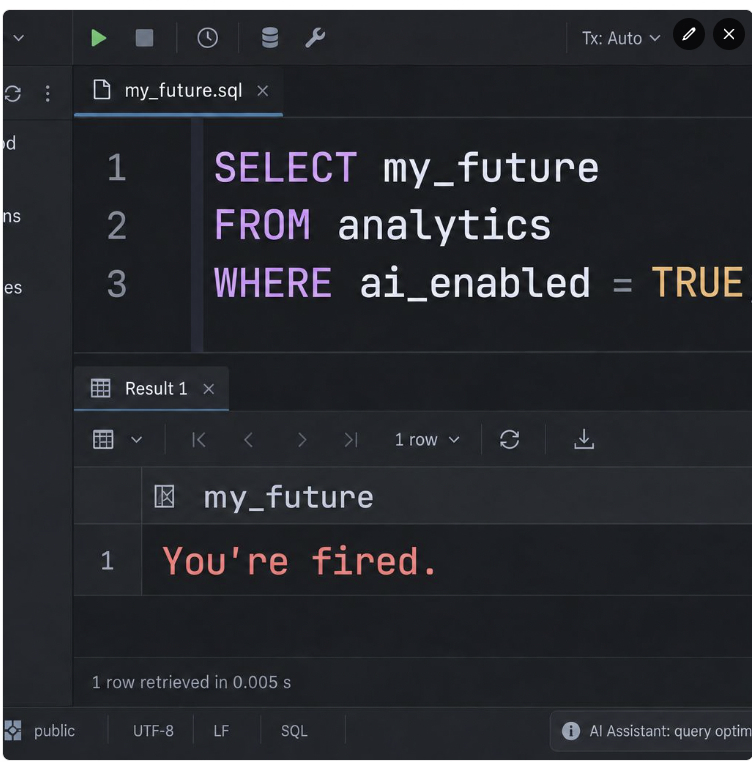 AI заменит аналитиков. Знание SQL вас не спасёт.
