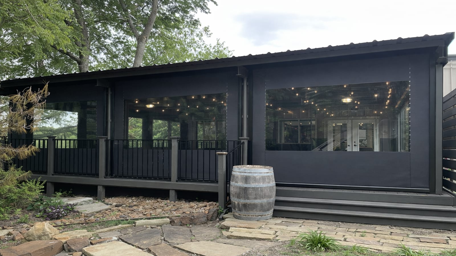 Motorized patio screens in Katy, Texas