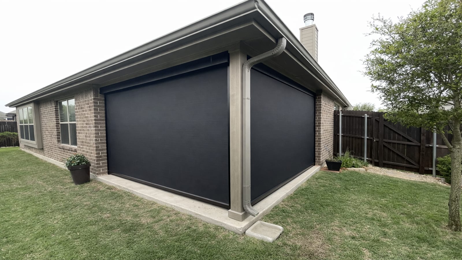Motorized patio screens in Kyle, Texas