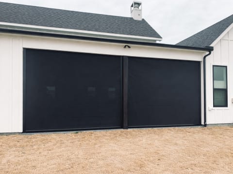 V-Track solar shade screen in Richardson, Texas