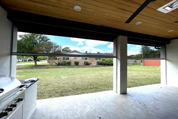 Outdoor patio screen system near Denton