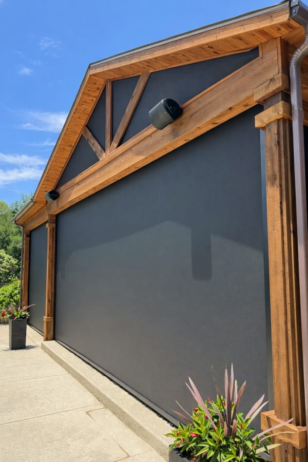 V-Track solar shade screen in Irving, Texas