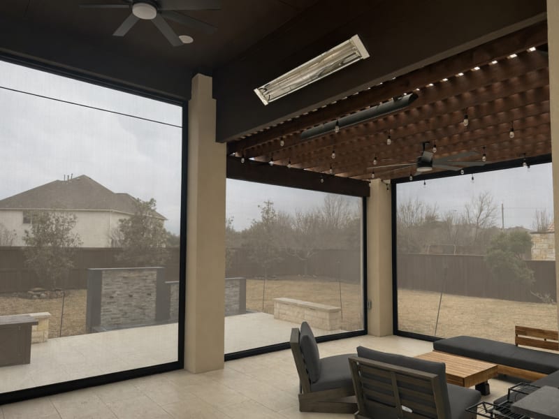 V-Track insect mesh screen in Austin, Texas