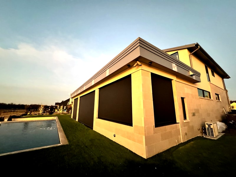 V-Track patio screen installation in Mississippi