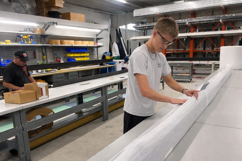 V-Track precision manufacturing