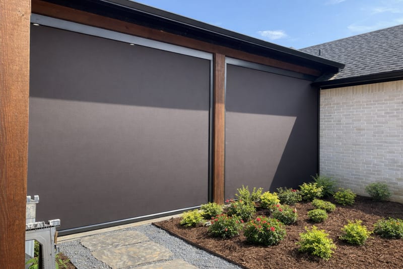 V-Track solar shade screen in Carrollton, Texas