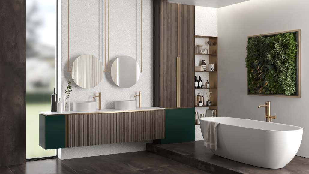 Arpa - Bathroom -Caravella Dark, Verde Pino