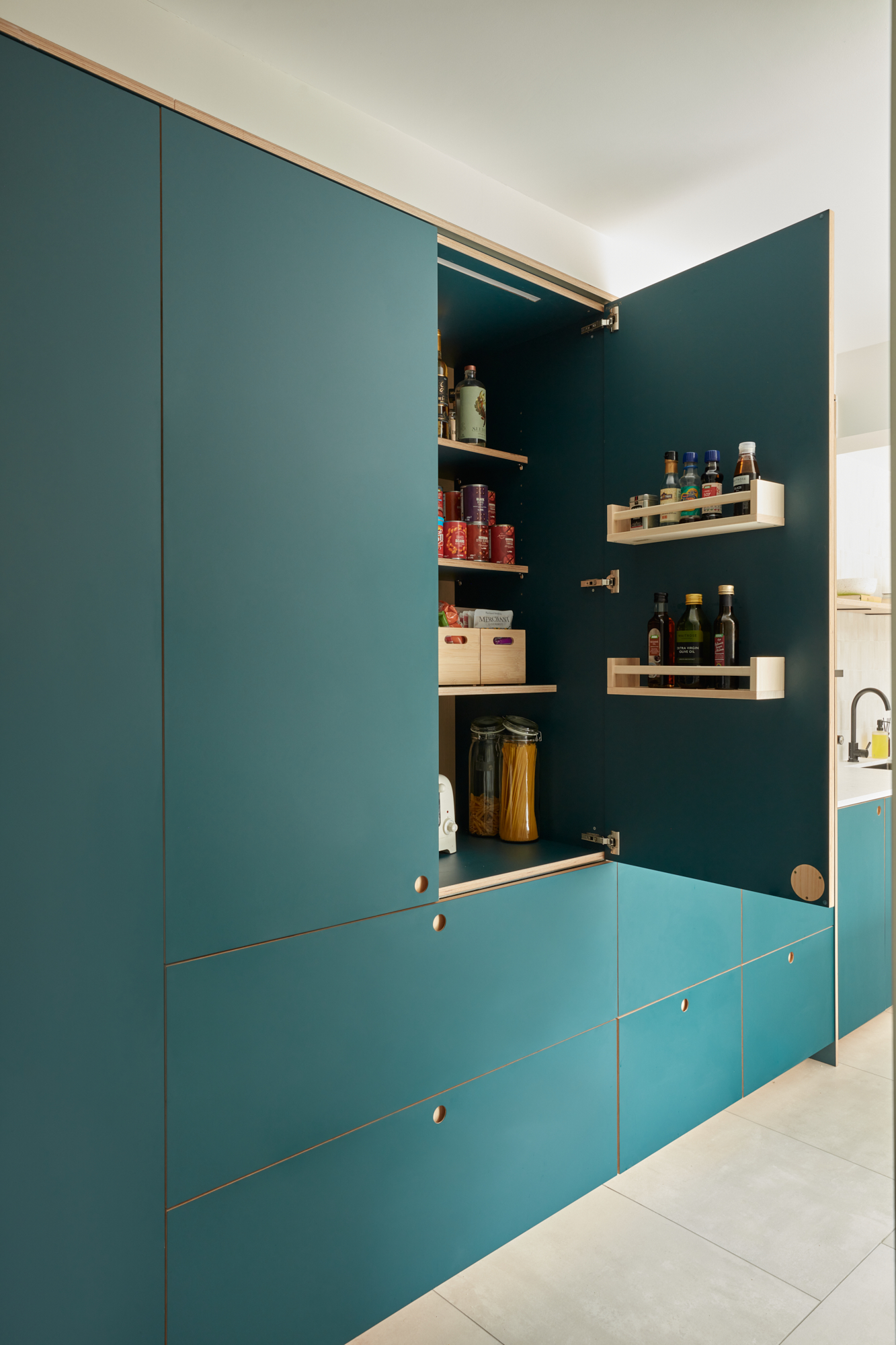 Arpa - Victoria Home Kitchen - Verde Pino, Rosa Bourbon