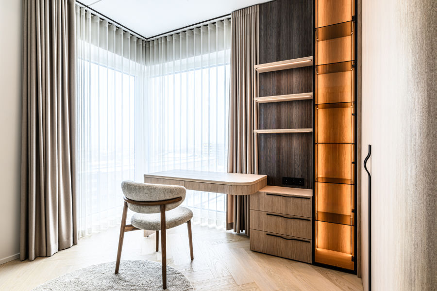 Tuet gives accent to an Estonian apartment 