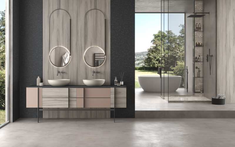 Arpa - Bathroom - Kur, Tages, Rosa Bourbon