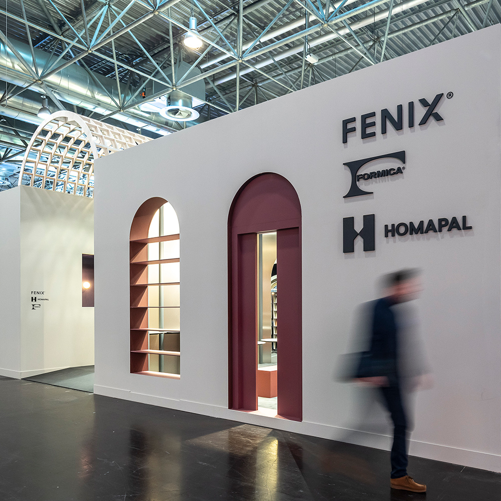 FENIX Laminato Formica e Homapal a EuroShop 2023 con Surfaces with