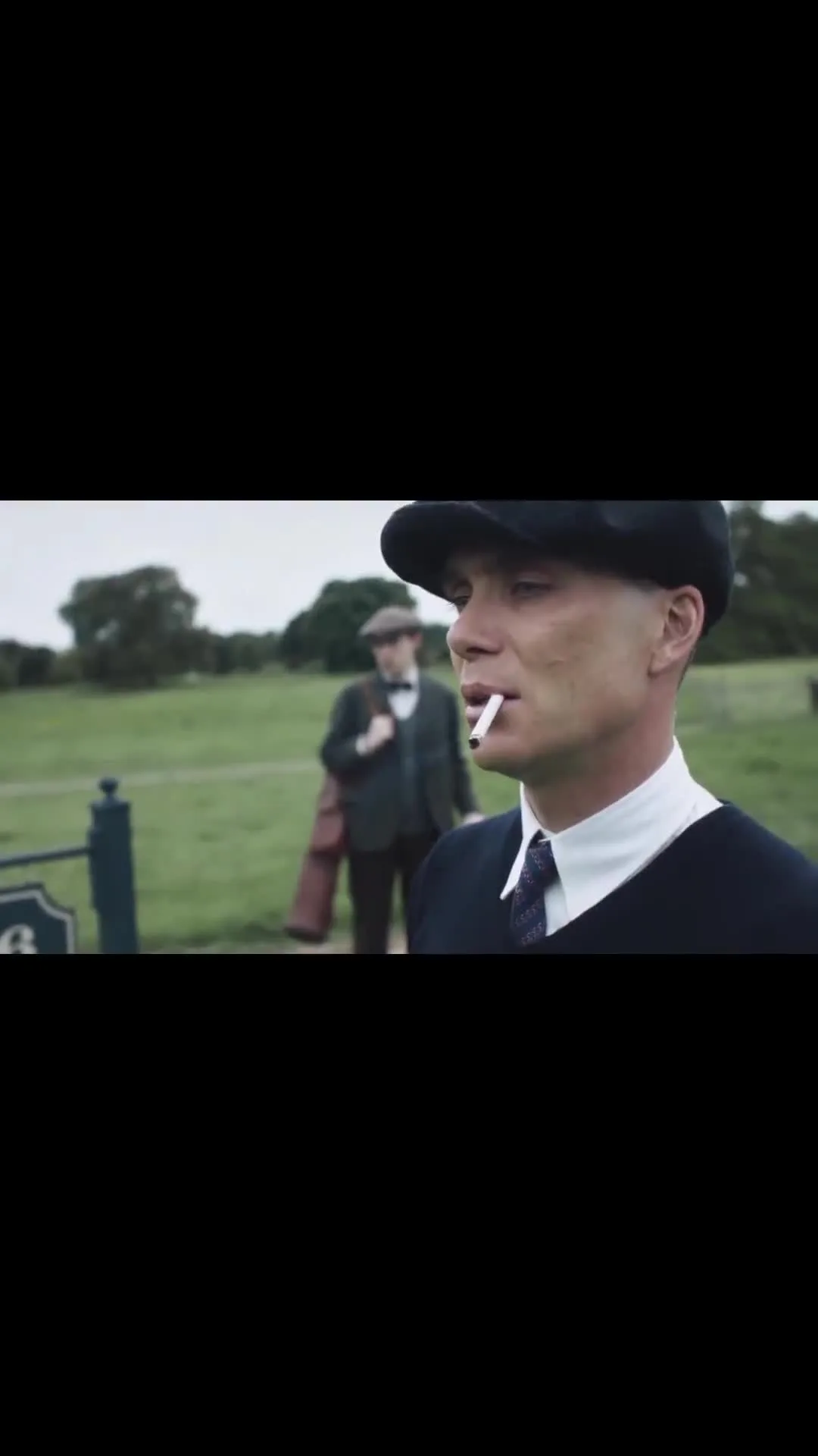 Tommy Shelby Smoking a Cigarette