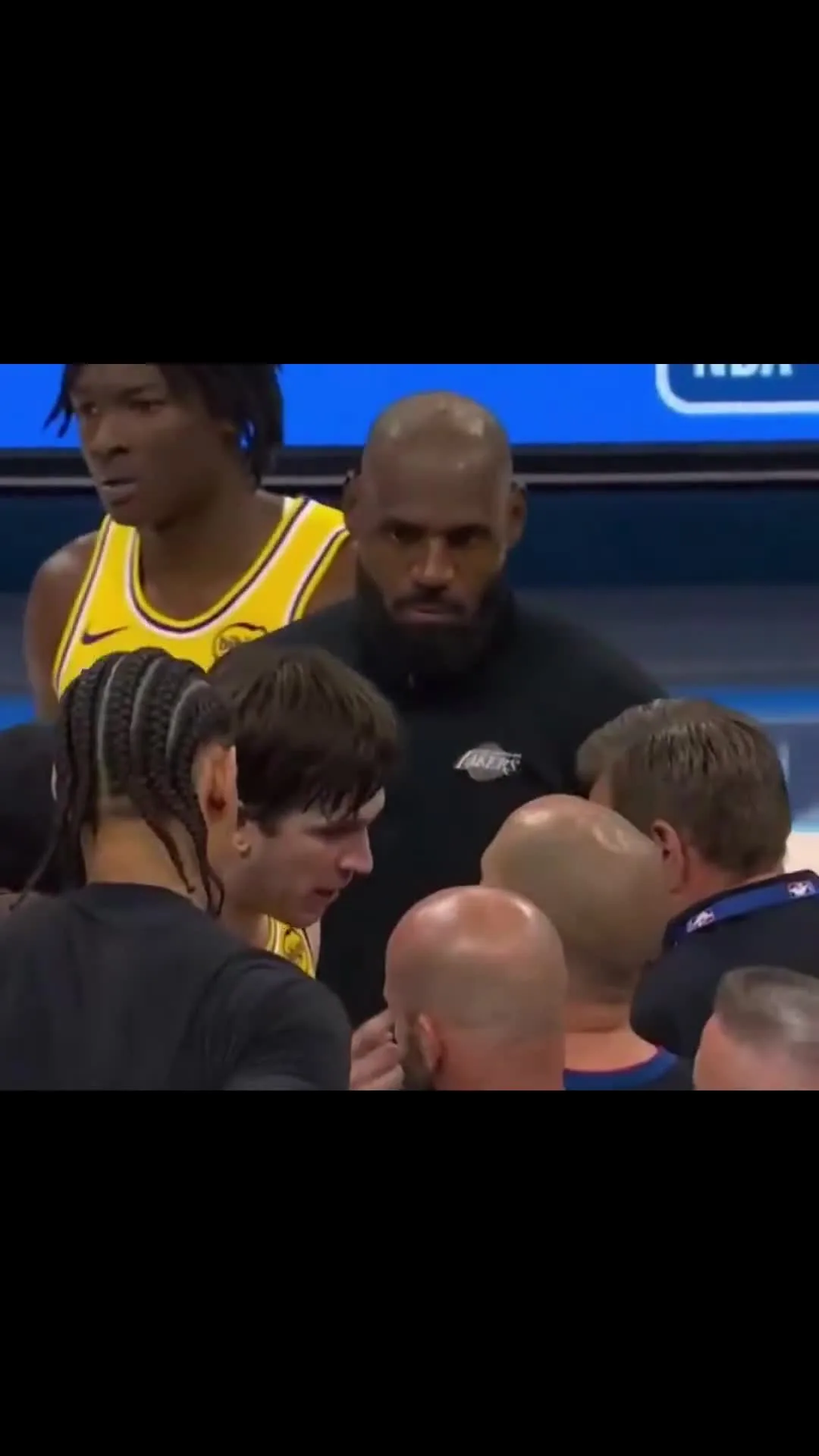 LeBron nodding
