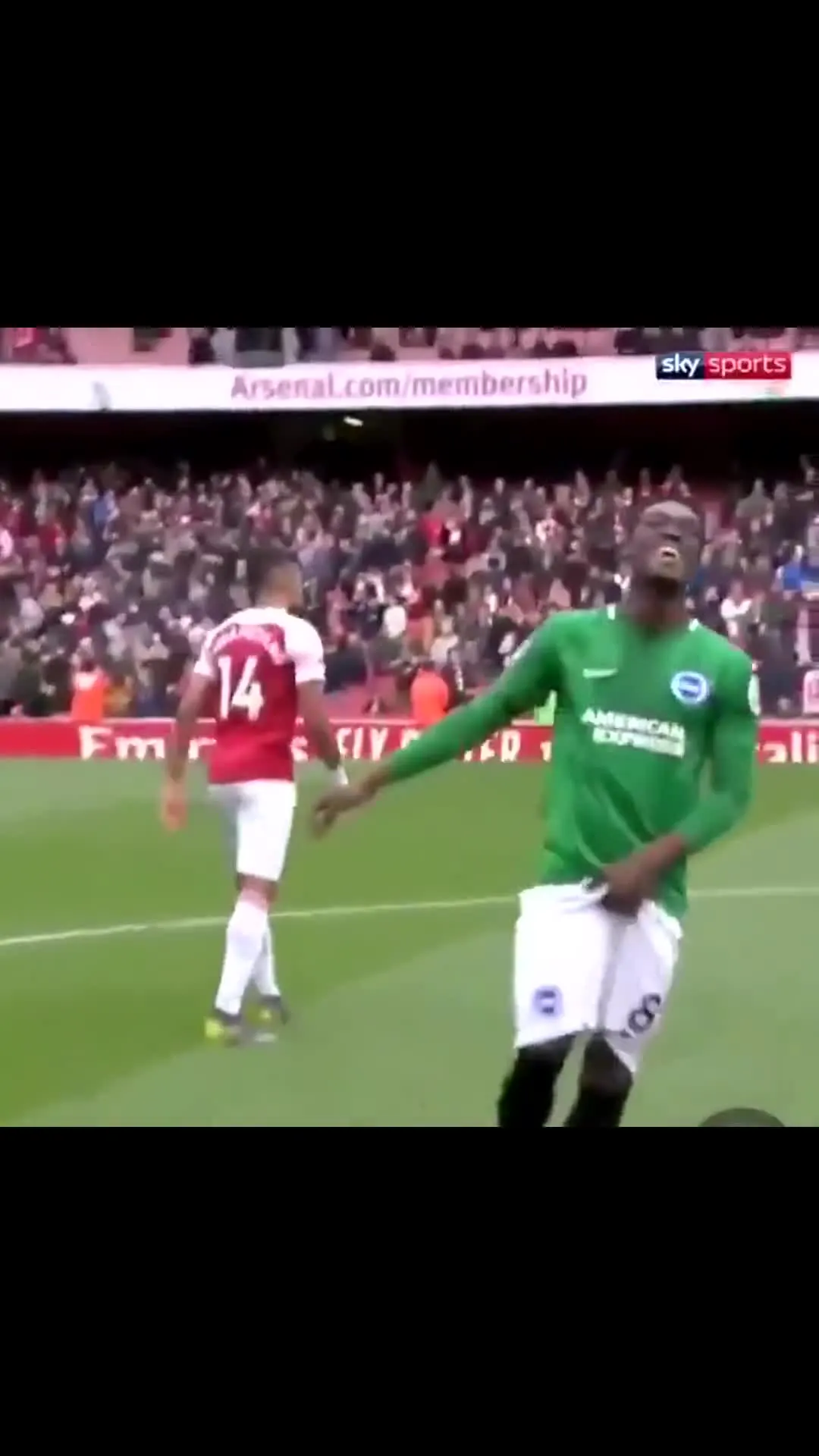 Yves Bissouma Laughing at Defeated Arsenal