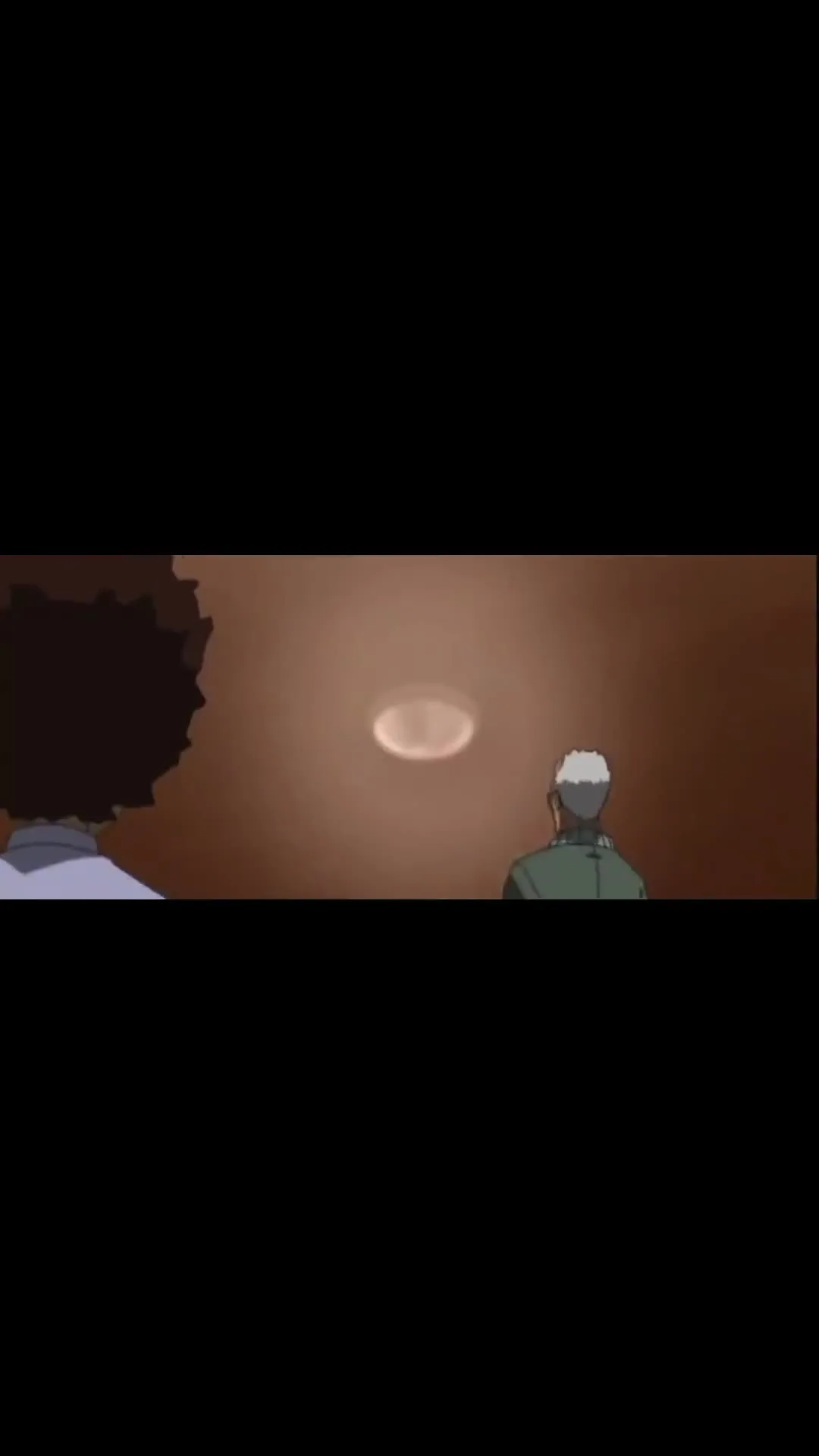 Boondocks Grandad Standing Over Bed Staring