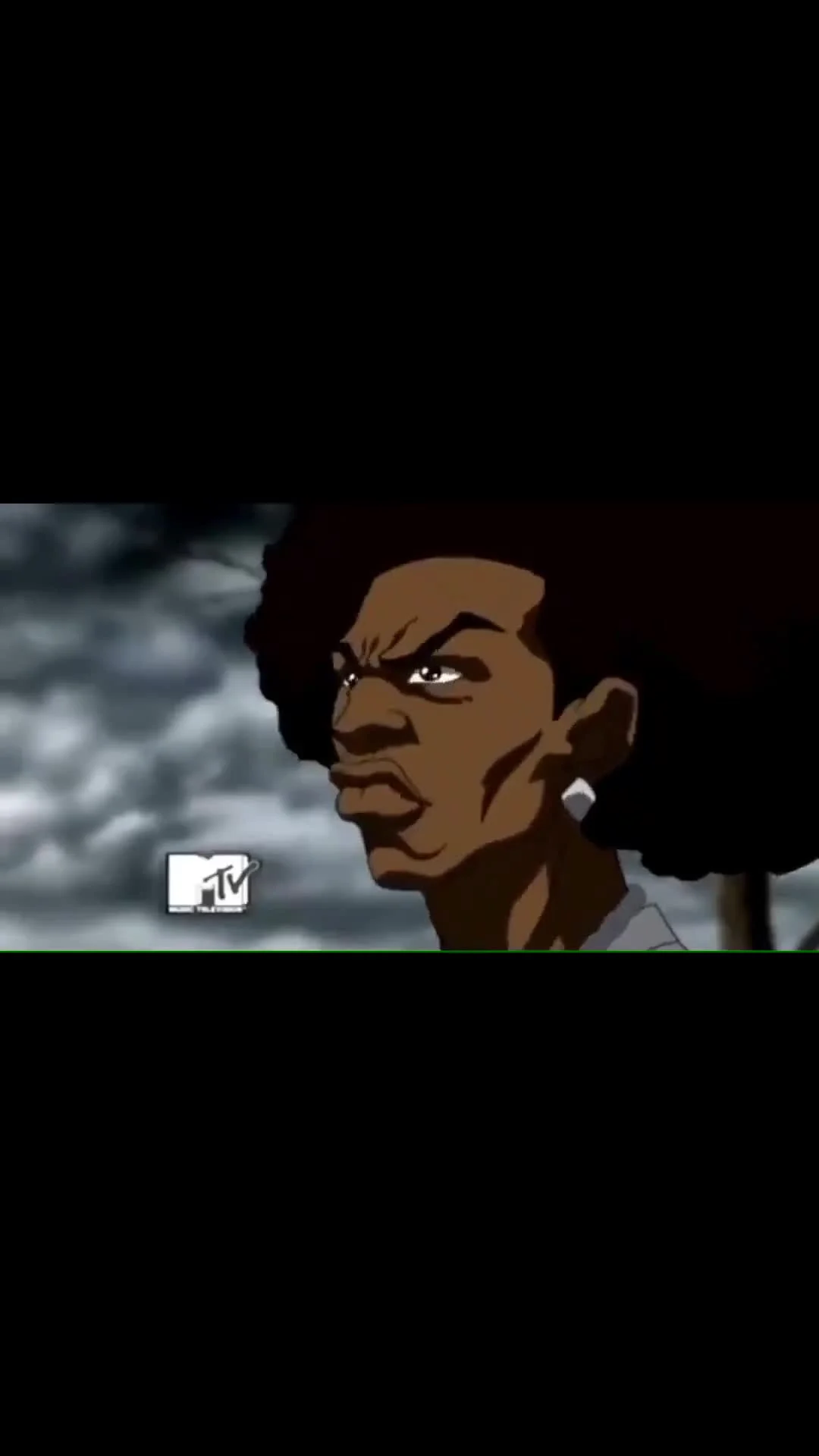 Boondocks Character Angry Stare and Confrontation