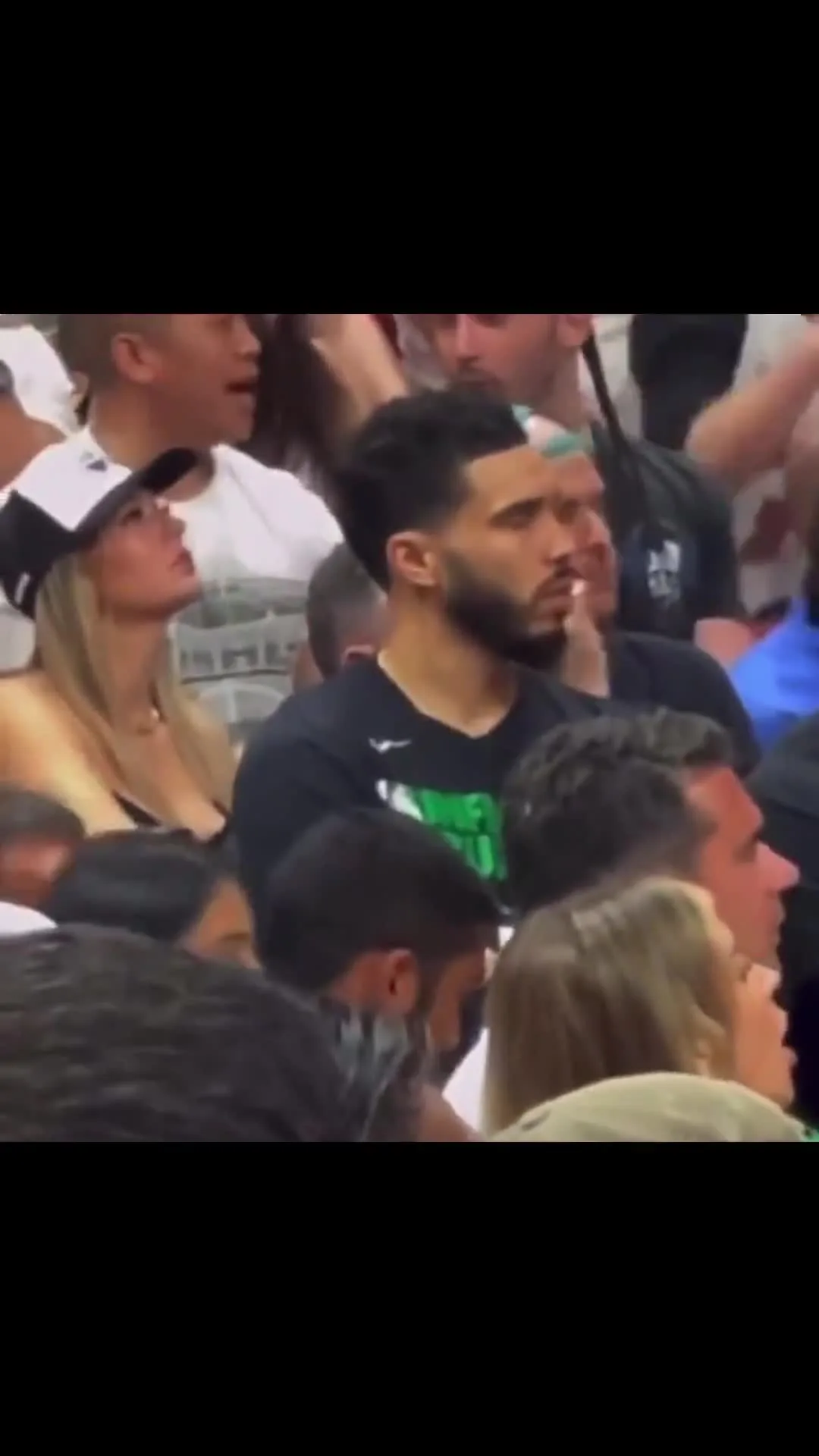 Jason Tatum Unimpressed While Crowd Celebrates