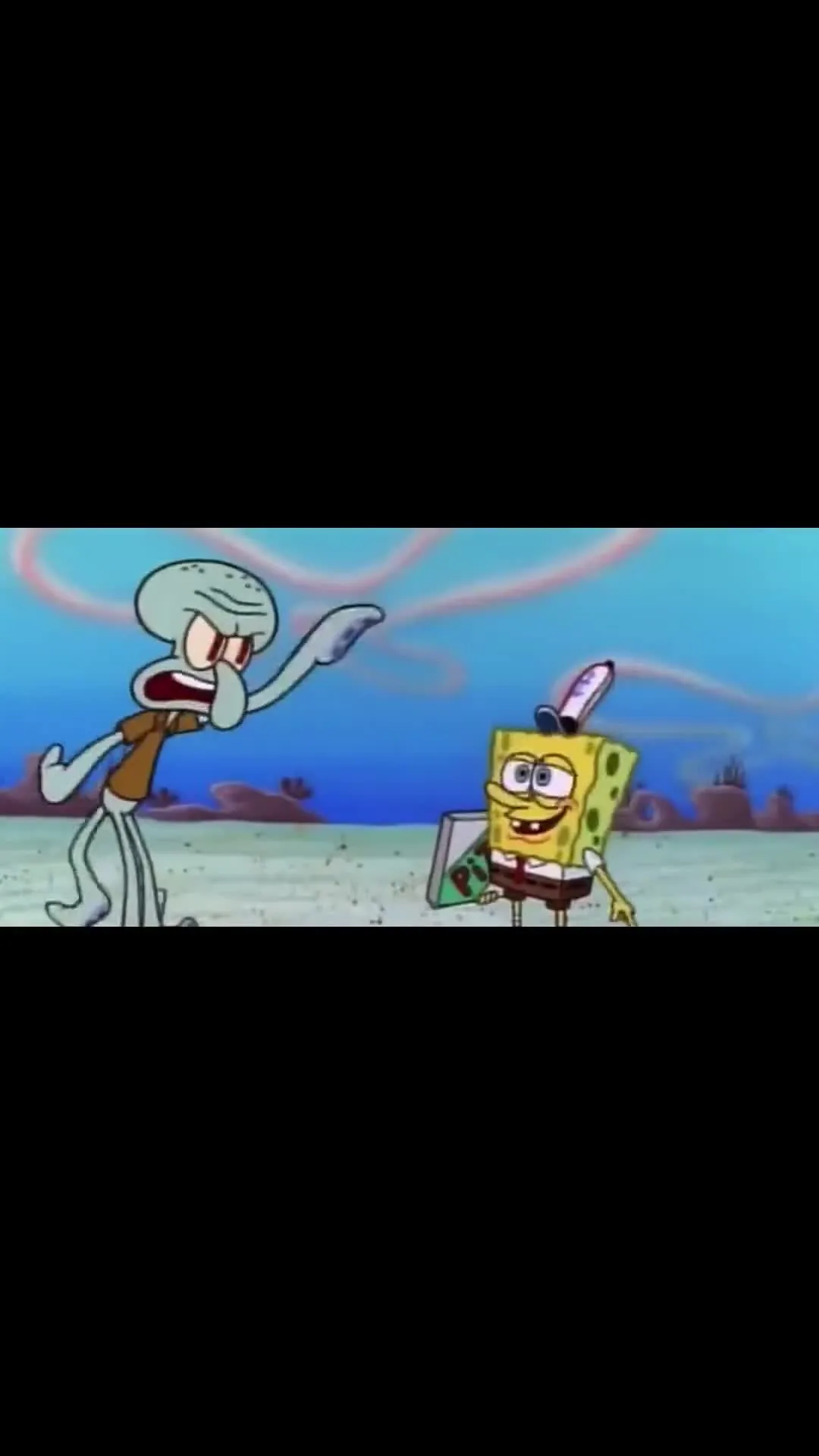 Squidward Rejects SpongeBob's Direction