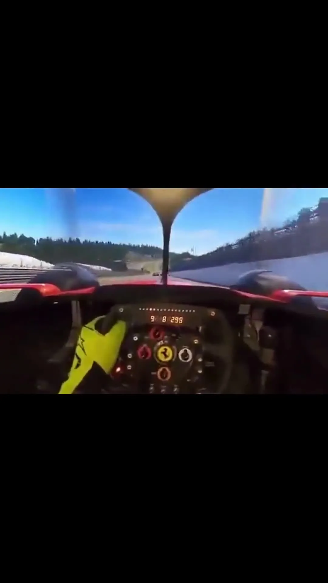 F1 driver pulls out gun while racing
