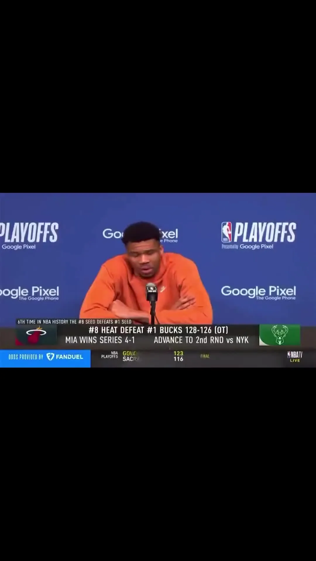 Giannis Oh My God Frustrated Press Conference